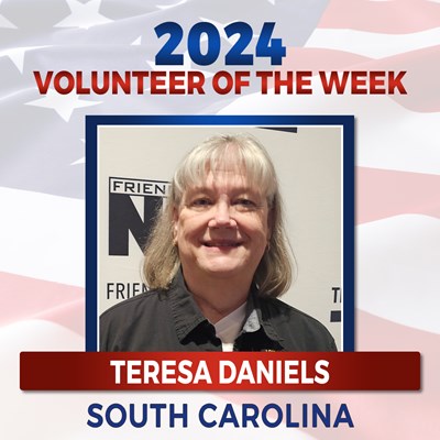 2024 Volunteer of the Week- Teresa Daniels