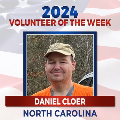 2024 Volunteer of the Week - Daniel Cloer